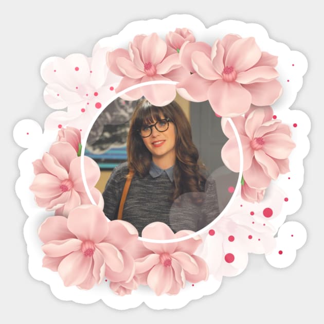 Jess Day flowers Sticker by voidstickers